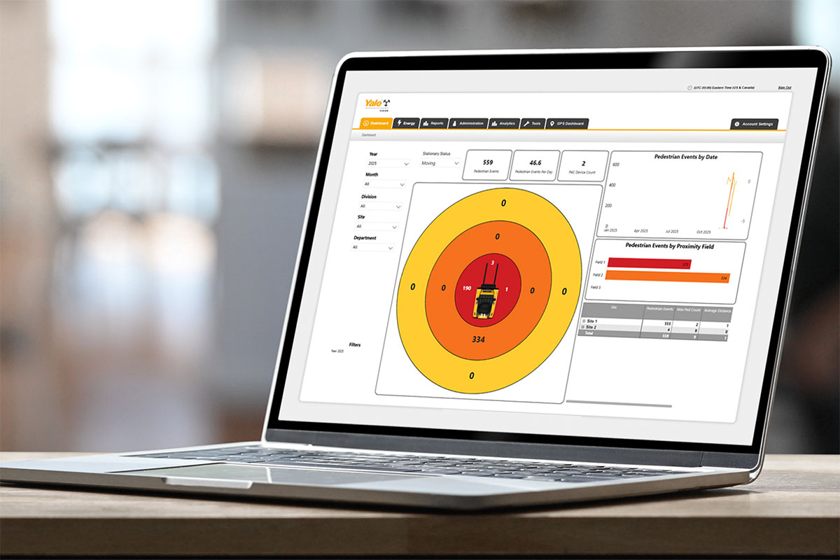 Yale Lift Truck introduces pedestrian detection event dashboard