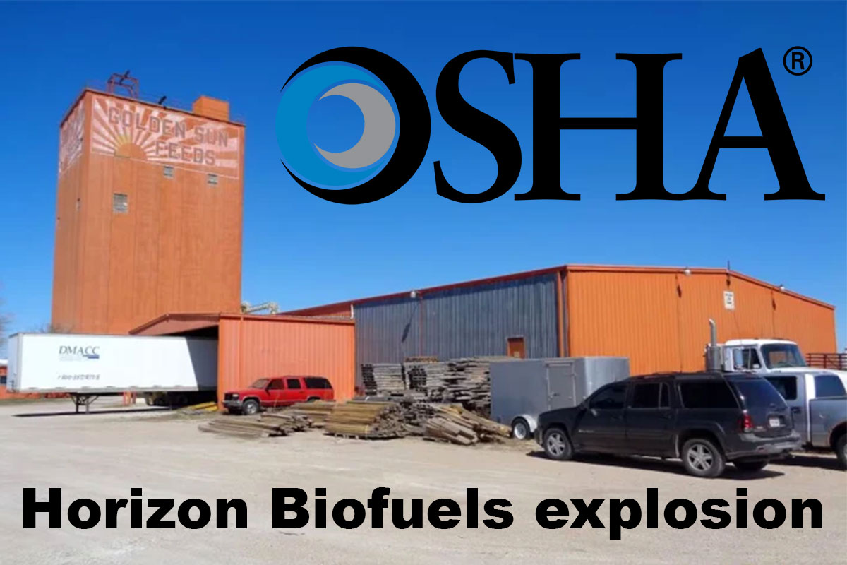OSHA cites Horizon Biofuels nearly $150K for willful safety violations
