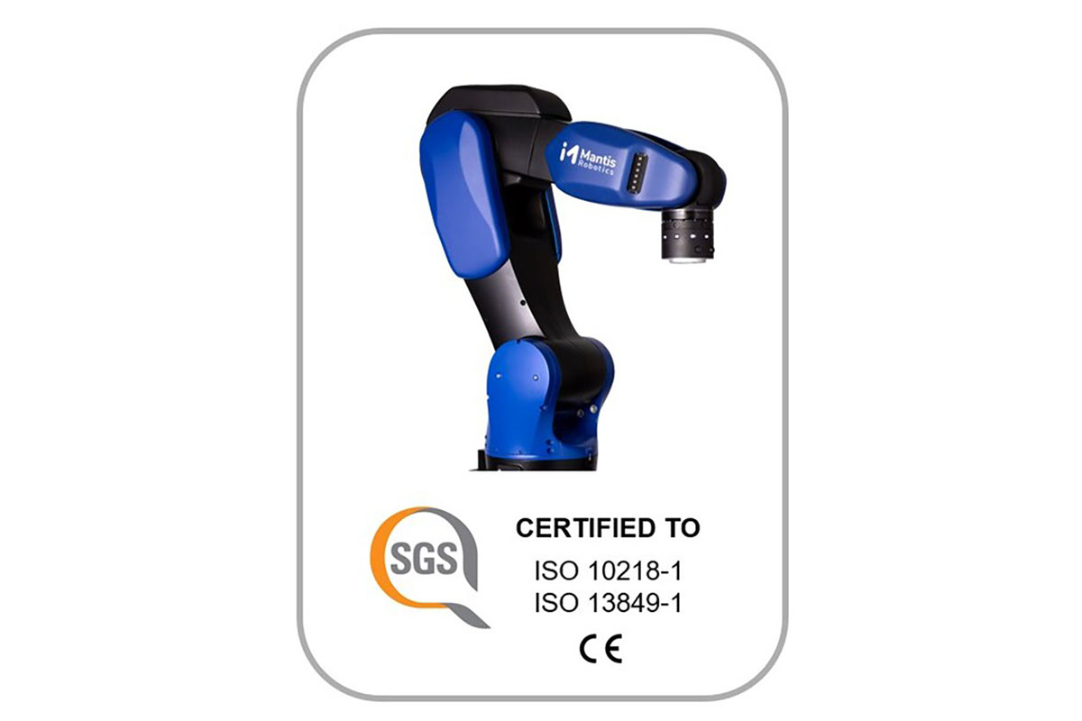 Mantis Robotics MR-1 receives ISO fenceless safety certification