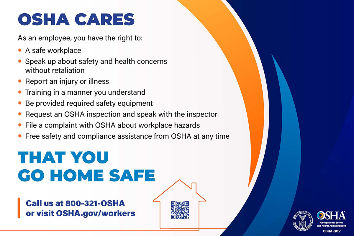 U.S. Department of Labor launches OSHA Cares initiative