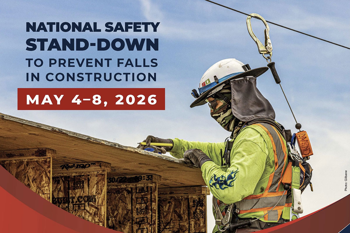 OSHA promoting 2026 National Safety Stand-Down to Prevent Falls in Construction