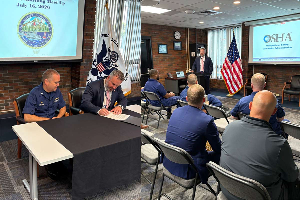 OSHA, Coast Guard partner to coordinate maritime worker protection in Oregon