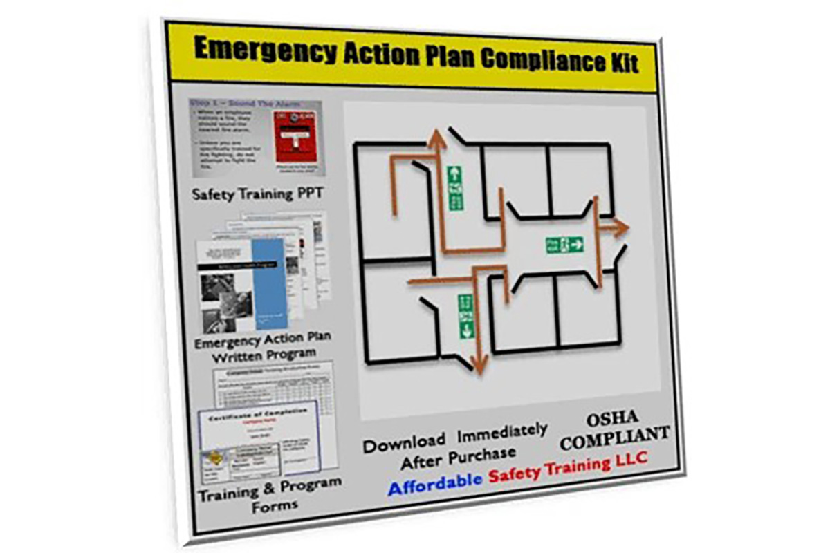 XO Safety Emergency Action Plan Safety Training Compliance Kit