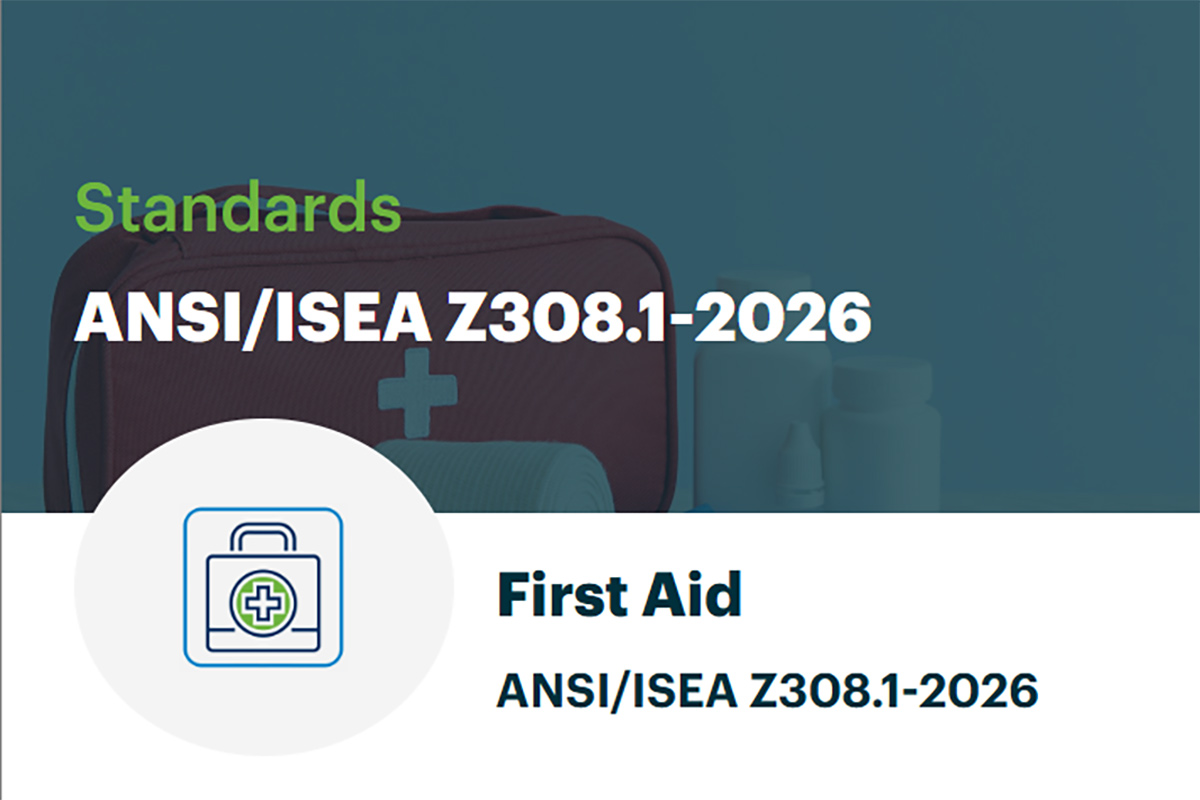 ANSI/ISEA Z308.1-2026 Workplace First Aid Kit Standard