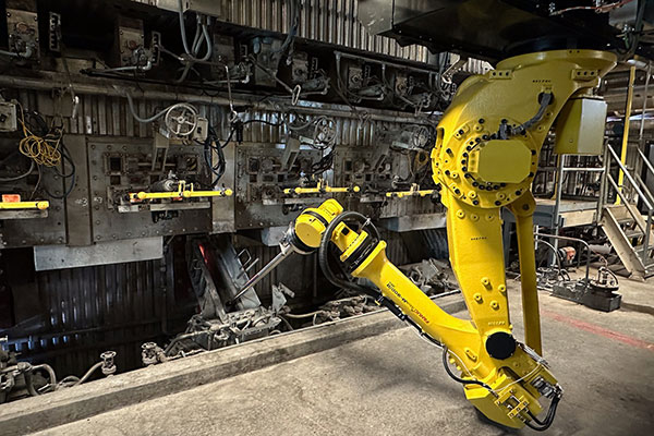 Valmet deploys smelt spout cleaning robot arm for Pixelle