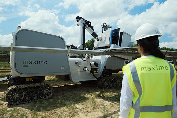 AES launches Maximo AI-enabled solar installation robot