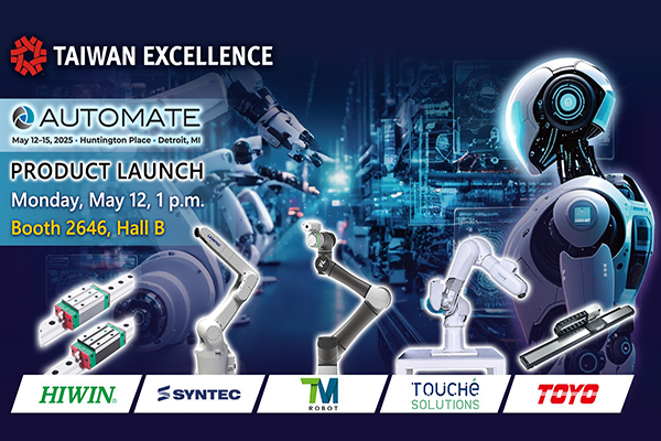 Automate 2025: Taiwan Excellence to showcase 15 brands