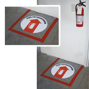 Floor tapes, floor signs and floor striping paints
