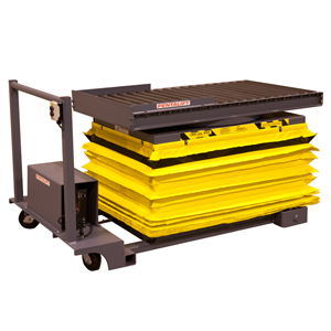 Pentalift Equipment: 1,000-pound capacity lift table