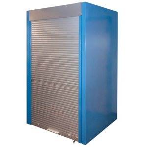 Lista International: Aluminum tambour door for storage wall system