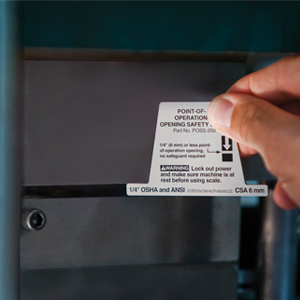 Danray Products: Point-of-Operation-Opening Safety Scale