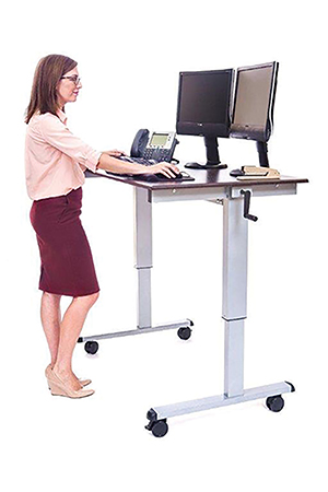 EdgeCo: New Sit or Stand Mobile Cart/Desk