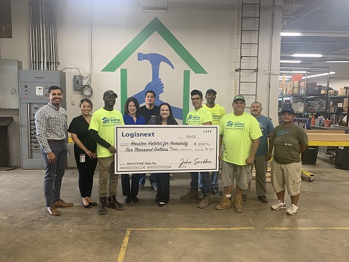 Mitsubishi Logisnext Americas donates to Houston Habitat for Humanity