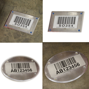 Camcode: Adhesive-Backed SO354 Aluminum Bar Code Floor Label Kit