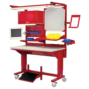 Lista International: Align adjustable-height workstation